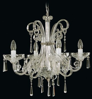 Glass chandelier EL401403