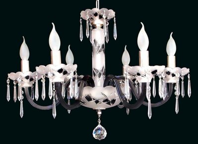 Glass chandelier EL6126183 mat