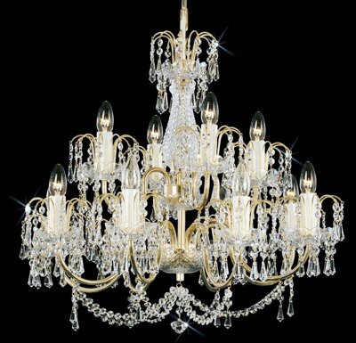 Chandelier with metal arms TX224000012