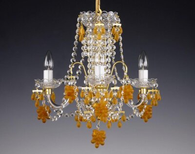 Lámpara de araña de cristal con adornos de uvas AL138K