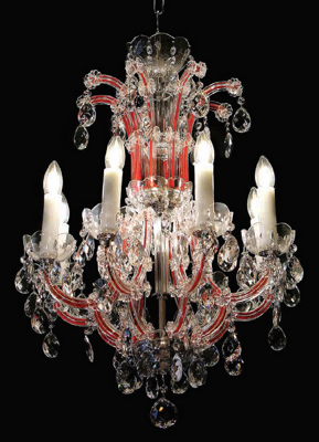 Chandelier Maria Theresa BXL10931R208red