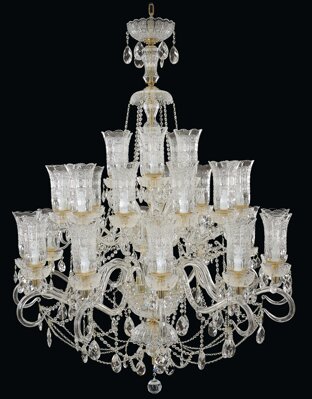 Luxurious Large Chandelier El6833001t, Waterford Chandelier Parts Catalog