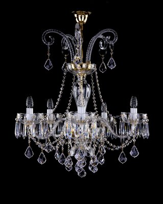 Cut glass crystal chandelier L16040CLN