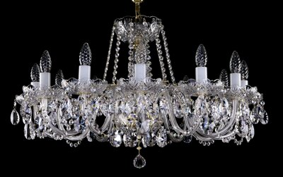 Cut glass crystal chandelier L16417CLN