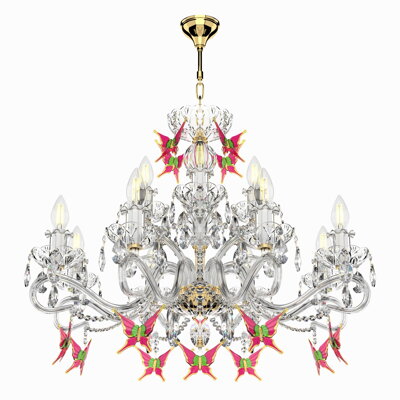 Design chandelier EL1651202PB BUTTERFLY