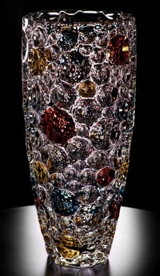 Váza skleněná vysoká BG90070