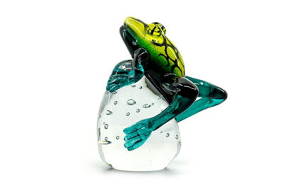 Glass figurine - frog JA/ZA/ZE