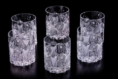 Broušené sklenice na whisky JKS006