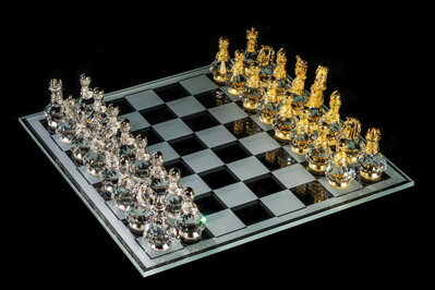 Šachy skleněné Royal031