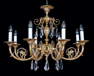 Brass chandeliers with trimmings EL861809