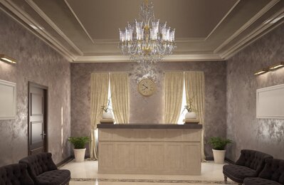 Luxusní křišťálový lustr do haly ve stylu glamoure LLCH18CRYSTAL DT