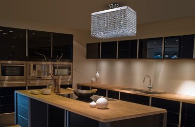 Křišťálové svítidlo do kuchyně a jídelny  v moderním stylu L436