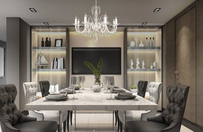 Dining room crystal chandelier in modern style EL416803