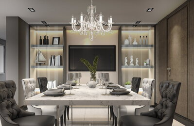 Lámpara de cristal para el comedor de estilo moderno EL416803