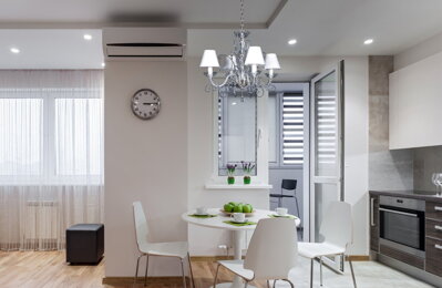 Lustr se stínidly do jídelny v moderním stylu  EL416403S