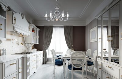 Dinner room in provance style crystal chandelier EL251600