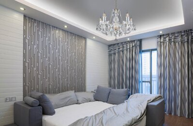 Bedroom in provance style crystal chandelier EL100502PB
