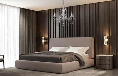 Bedroom crystal chandelier in urban style EL140402PB