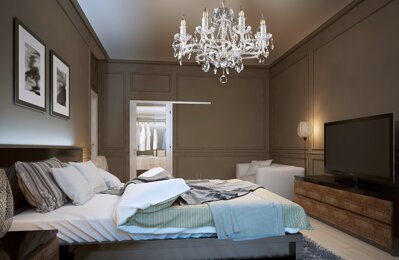 Crystal chandelier for bedroom in provance style EL175802PB