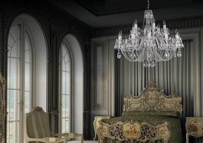 Bedroom in chateau style crystal chandelier L134CE