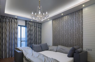 Cut chandelier for bedroom in scandinavian style L16045CE