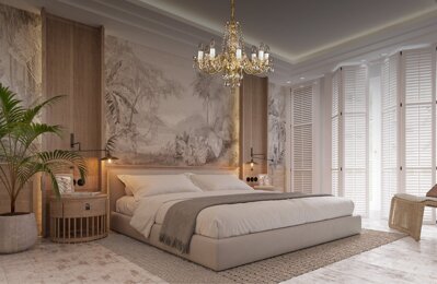 Brass chandelier for modern bedroom in provance style L179CE