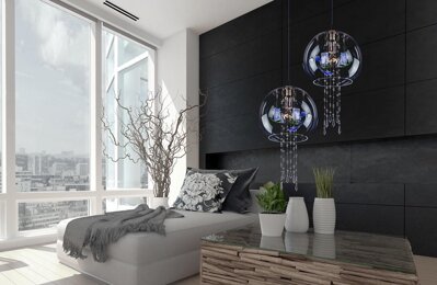 Křišťálový lustr do obývacího pokoje LV106