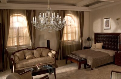 Bedroom crystal chandelier in chateau style AL187