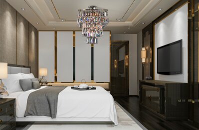 Bedroom in glamour style crystal chandelier TX561001006