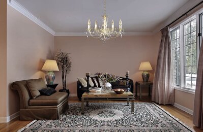 Living room in country style crystal chandelier AL224
