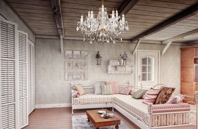 Living Room in provance style Crystal Chandelier EL1431204PB