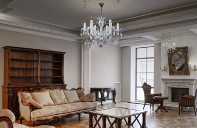 Living room in country style crystal chandelier EL177609PB