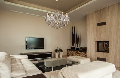 Modern crystal chandelier for living room in scandinavian style EL177809PB
