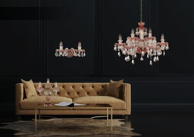 Living room crystal chandelier in urban style EL601917