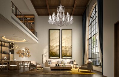 Living Room Crystal Chandelier in modern style  EL67616+803AD4