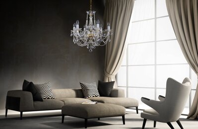 Living room in modern style crystal chandelier L022CE