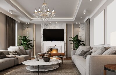 Křišťálový lustr do obývacího pokoje v moderním stylu  L075CE