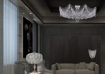 Living room crystal chandelier in urban style L260CLN