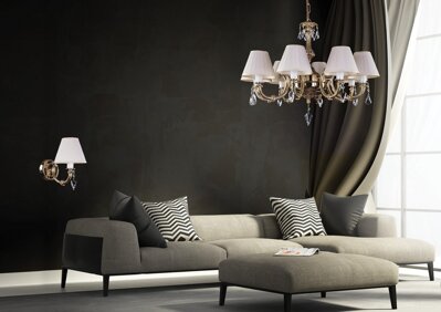 Brass chandelier for living room L318CE
