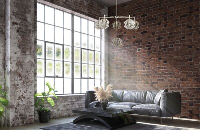 Modern luminaire for the living room in industrial style L-LUM-03