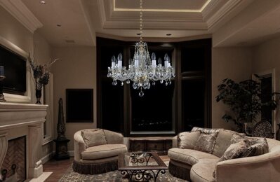 Living room crystal chandeliers in urban style L104CLN 