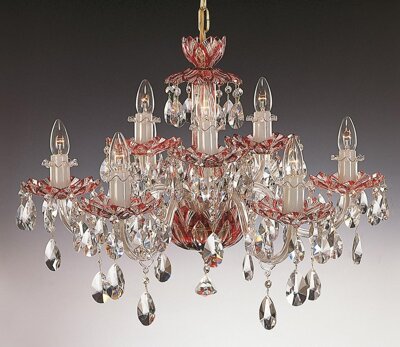 Crystal chandelier ruby EL601917