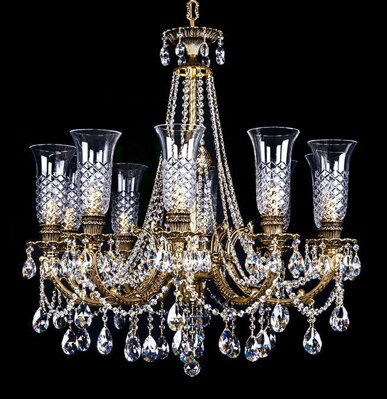 Luxurious brass chandelier L16136CLN