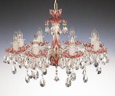 Crystal chandelier ruby EL601817