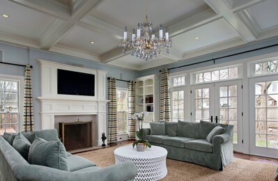 Living Room Crystal Chandeliers L420CE