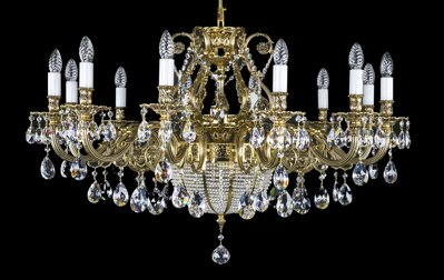 Luxury large brass chandelier L16421CE