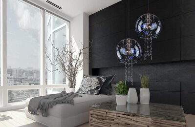 Lamp modern for the living room in scandinavian style LV106