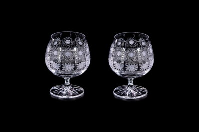 Нарезанные стаканы для рома Набор 2 шт 12010-250ml