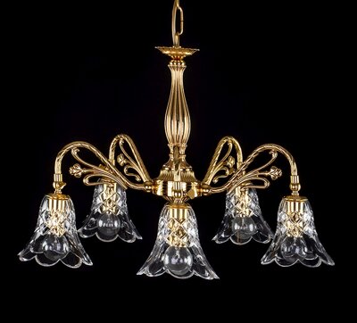 Chandelier brass L-TUL-08