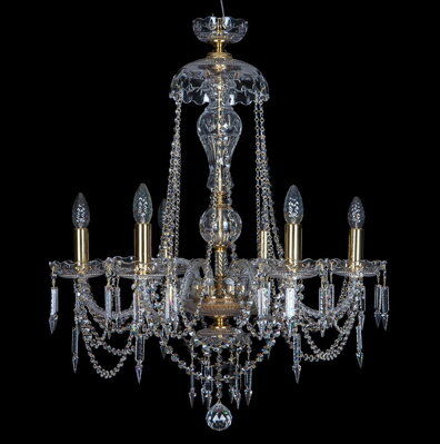 Cut glass crystal chandelier EL673619